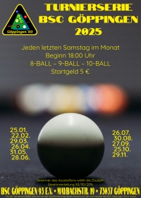Bild "Samstags Turnierserie 2025"